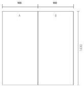 Kimberly Shower Wall 900x900x1830